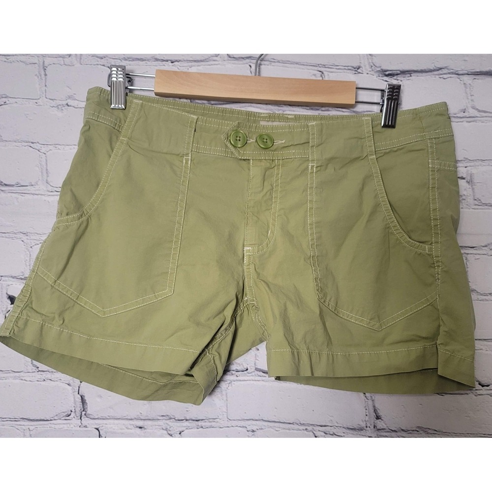 Horny Toad Womens Olive‎ Green Organic Cotton Utility Hiking Shorts 10 Gorpcore